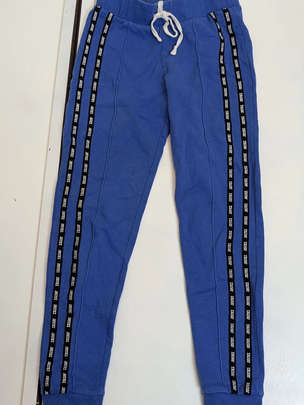 Justice Royal Blue Joggers with Black Side Tape